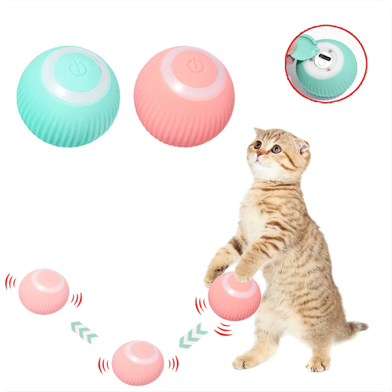 Bola interativa recarregável para gatos