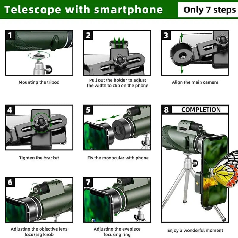 Mini telescópio portátil de longo alcance